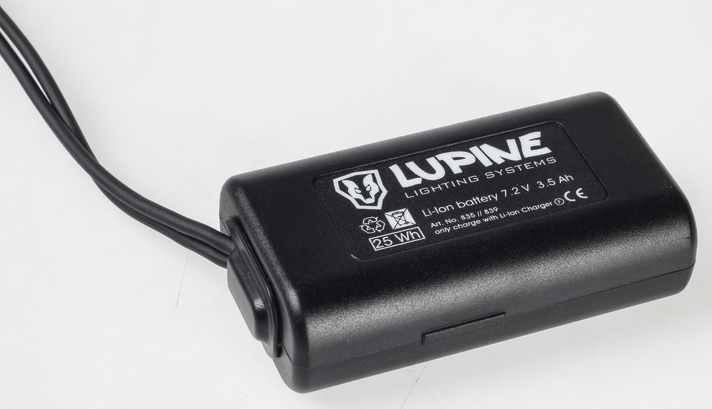 Der Akku der Lupine reicht für gut eine Stunde Fahrzeit. Es gibt aber auch größere Akkus als Alternative