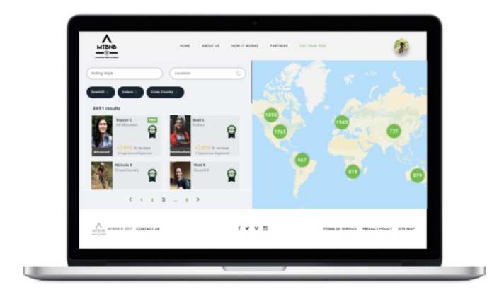 <a href="http://www.mtbnb.co/" target="_blank" rel="noopener noreferrer nofollow">MTBNB</a>  Web-App für Biker – Start-up Award  Mountainbike-Buddies, die die schönsten Strecken, die besten Guides oder die coolsten Unterkünfte kennen: In dieser App können sich Biker weltweit vernetzen.   Jury Statement: Das Konzept von Airbnb wurde schon mehrfach auf andere Bereiche übertragen. Im Fall von MTBNB ist das eine sehr gute Idee: So kann man beim Mountainbiken am Urlaubsort nicht nur die spannendsten Strecken, sondern vielleicht auch neue Freunde kennenlernen. Selbstverständlich wird auch das Übernachtungsangebot dargestellt.