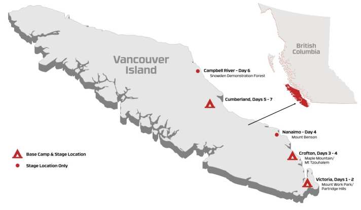 Hier geht es lang: Auf Vancouver Island erwarten die Fahrer idyllische Landschaften, aber auch harte und technisch anspruchsvolle Trails.