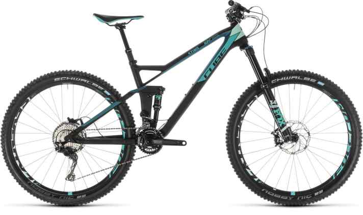   <a href="https://luna.r.lafamo.com/ts/i5533923/tsc?amc=con.blbn.497955.507800.14129791&smc=BIKE&rmd=3&trg=https%3A%2F%2Fwww.fahrrad-xxl.de%2Fcube-sting-ws-140-hpc-race-p00058191m001" target="_blank" rel="noopener noreferrer nofollow">Cube Sting WS 140 HPC Race 27,5</a> *: Das All Mountain für Damen gibt's in drei Rahmengrößen (13,5, 16, 18 Zoll) und es kostet 2500 Euro. Dafür gibt's einen Shimano XT/SLX-Mix mit 2x11 Gängen, ein Fox-Fahrwerk und eine Cube Variostütze. Der Carbon-Hauptrahmen mit Alu-Hinterbau bringt an diesem Modell 12,9 kg auf die Waage. 