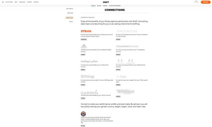   Per einfachem Opt-In stellt Zwift die Verbindung zu Zwift-Power her. Der Datentransfer läuft nach einmaliger Registrierung fortan automatisch.