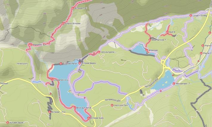 Durch die sportartspezifische MTB-Karte werden bei Komoot Premium die Singletrails mit Schwierigkeitsgrad angezeigt. | t.