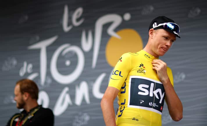Mit Chris Froome gewann Team Sky 2013, 2015, 2016 und 2017 die Tour de France.