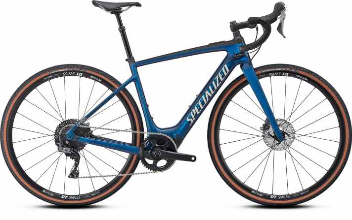    Specialized Turbo Creo SL EVO | Bei 4600 Euro startet Specia­lized in dieser Bike-Kategorie. Das günstigste Modell hat einen Alu-Rahmen. Alle Creos haben den SL-1.1-Motor, baugleich zum Levo SL. Das explizit auf Gravel ausgerichtete EVO-Modell kostet mit Carbon-Rahmen ab stolzen 5999 Euro aufwärts.