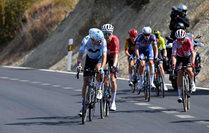Acht Fahrer umfasste die Spitzengruppe des Tages auf er 8. Etappe der Vuelta