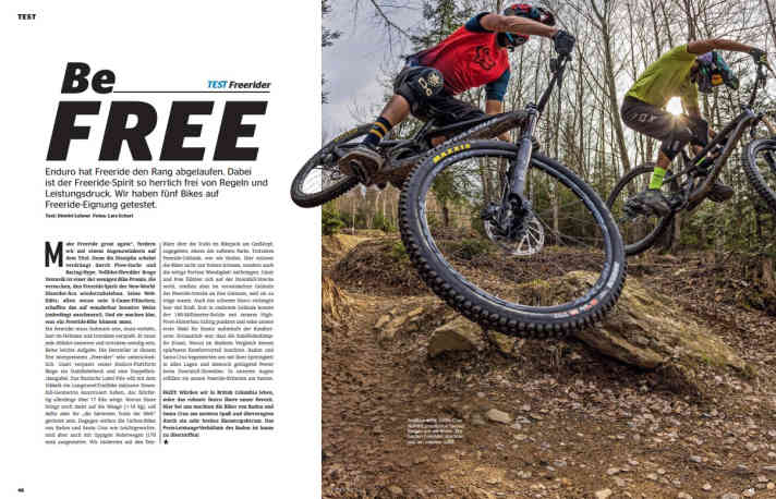 5 Freerider im Test.