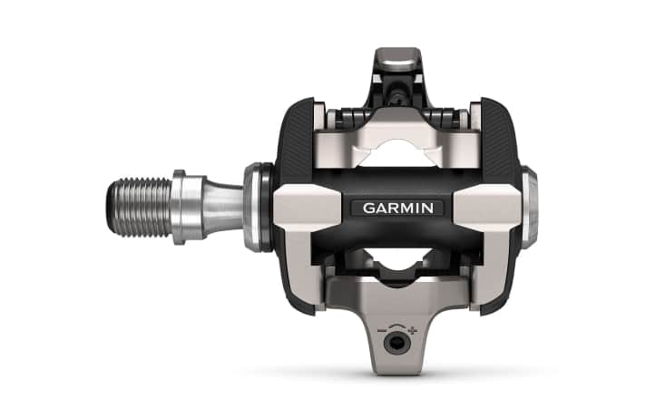   Die Messeinheit samt Batterie sitzt bei den Garmin Rally-Pedalen in der Achse. Das MTB-Powermeter ist mit Shimano SPD-Cleats kompatibel.
