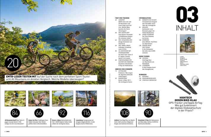   Übersicht: Die Themen in EMTB 03/2022