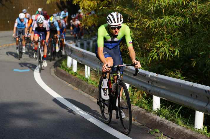 Tadej Pogacar bei den Olympischen Spielen in Tokio