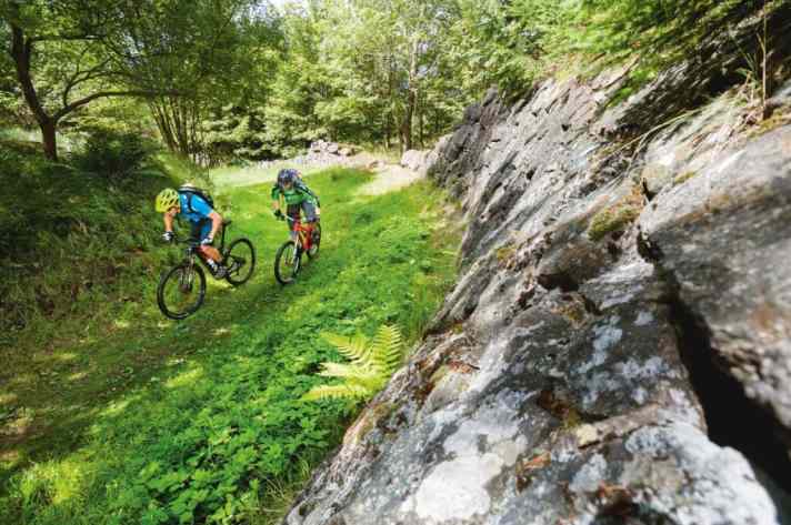   Rauf statt runter: Die alte Naturrodelbahn am Pöhlberg stellt sich auf dem Stoneman Miriquidi in den Weg.