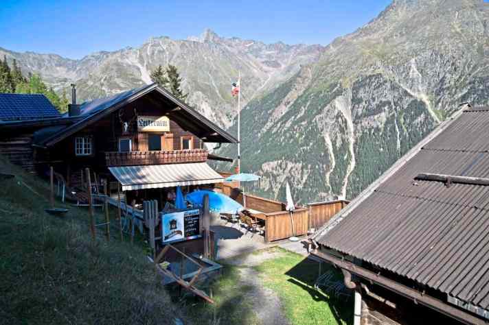   Nur eine der Einkehrmöglichkeiten auf dem Schölder-Trail: die Leiteralm.