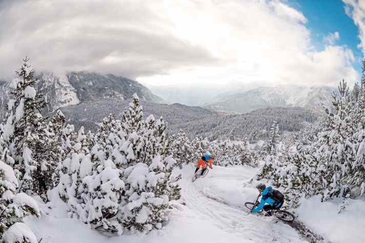   Biken im Winter - richtig angezogen ein Riesenspaß