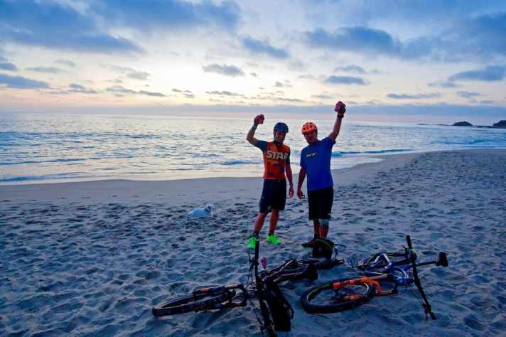   Perfekter Tagesausklang nach einer Tour auf den Trails rund um Lagua Beach.