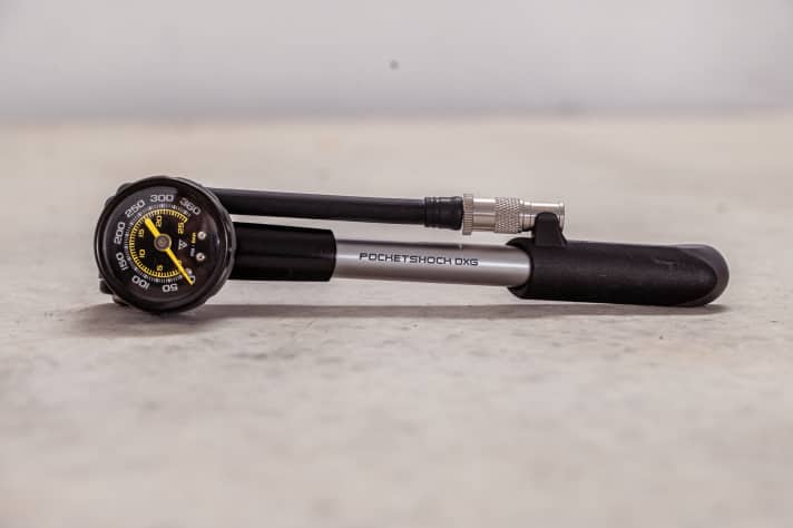 Die kleinste Pumpe im Test und damit auch bestens für den Rucksack geeignet