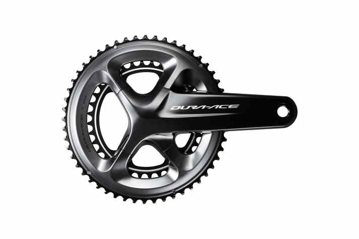 Die Kurbel der Shimano Dura-Ace R9100.