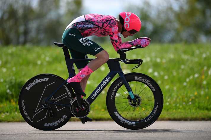 Beim Prolog der Tour de Romandie im Vorjahr stellte Georg Steinhauser als Achter seine Qualitäten im Kampf gegen die Uhr unter Beweis.