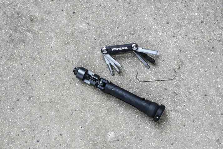 Bei der Ausstattung sind dem Topeak-Tool aufgrund des begrenzten Bauraums Grenzen gesetzt