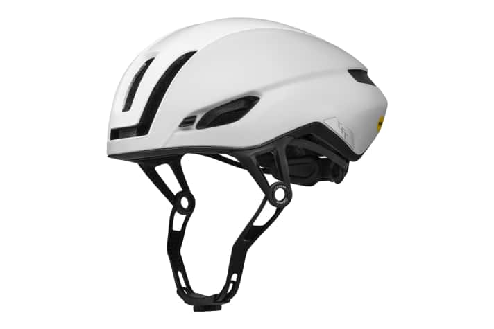 Der Canyon Stingr CFR Helm ist die hochgradig aerodynamische Variante für schnelle Rennradfahrer und Gravelbiker.