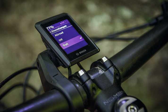  Im Kiox-Menü oder in der eBike-Flow-App lässt sich zwischen den ABS-Modi Allroad und Trail wählen. Man kann das ABS auch ganz abschalten.