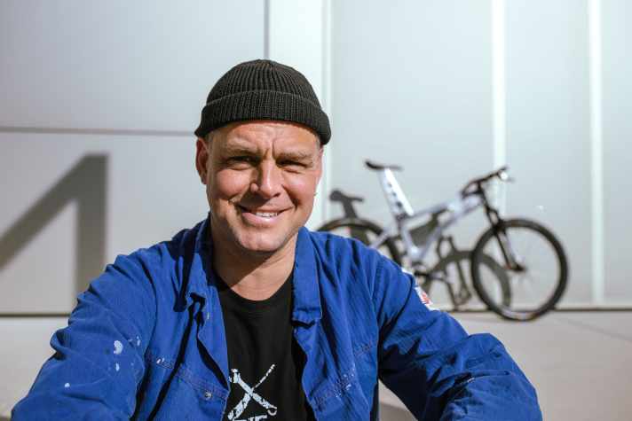 Ingenieur Thomas Lukasczyk ist ein Tüftler und Macher. Wenn er eine Idee hat, fackelt er nicht lange. Ein Serienbike zu kaufen, kam für ihn nicht infrage.