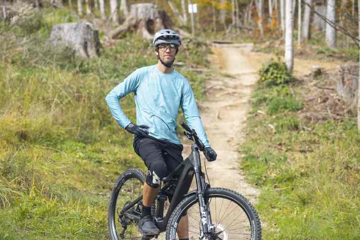 EMTB-Redakteur Florentin Vesenbeckh auf dem Jam² SL 9.9