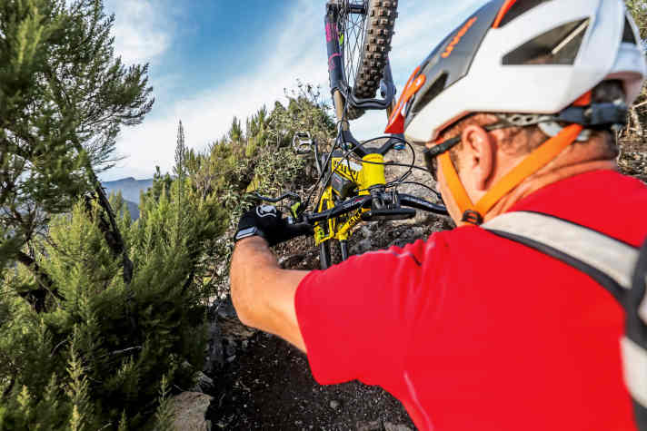   Schiebehilfe - Variante Hinterrad