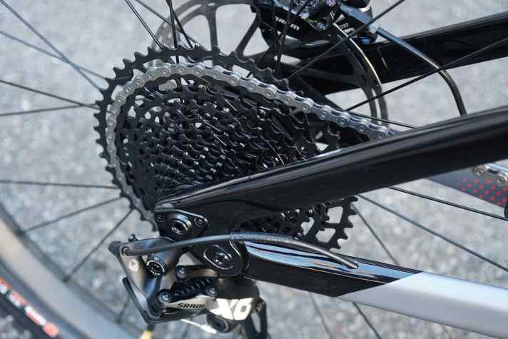   12 Gänge: Die 12fach-Kassette der Sram NX Eagle ist für E-MTBs freigegeben.