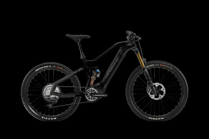   Das Haibike All Mtn 7 gibt´s neben der getesteten Variante auch in dezentem Schwarz.