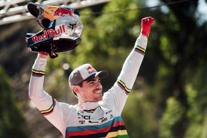   Loic Bruni seen at UCI DH World Cup in Vallnord, Andorra on July 6th, 2019