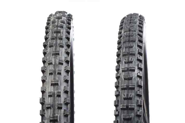   Maxxis Shorty (links) + Minion DHR2 (rechts) 27,5 x 2.3