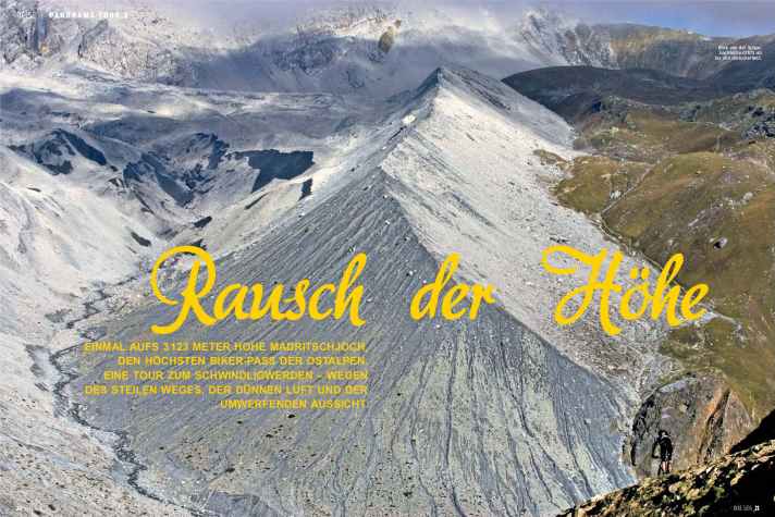   Blick von der Schaubachhütte (2573 m) ins alte Gletscherbett.
