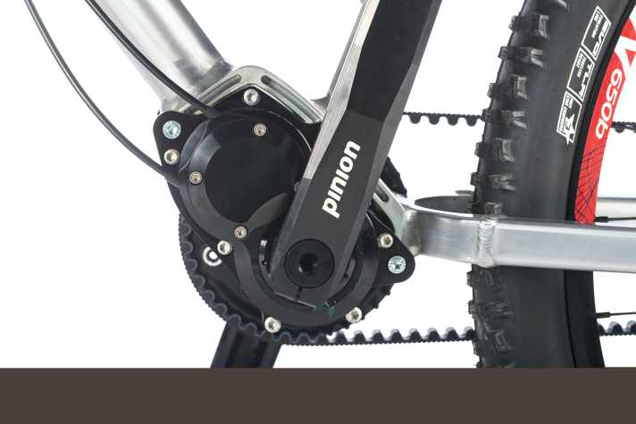   Wartungsfreier geht es kaum: Pinion gekoppelt mit Riemenantrieb.