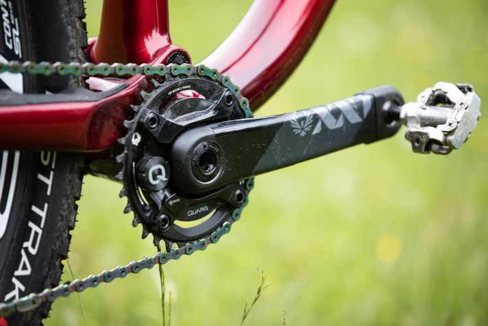   Der Quarq-Powermeter sorgt am Top-Modell für präzise Leistungsmessungen.