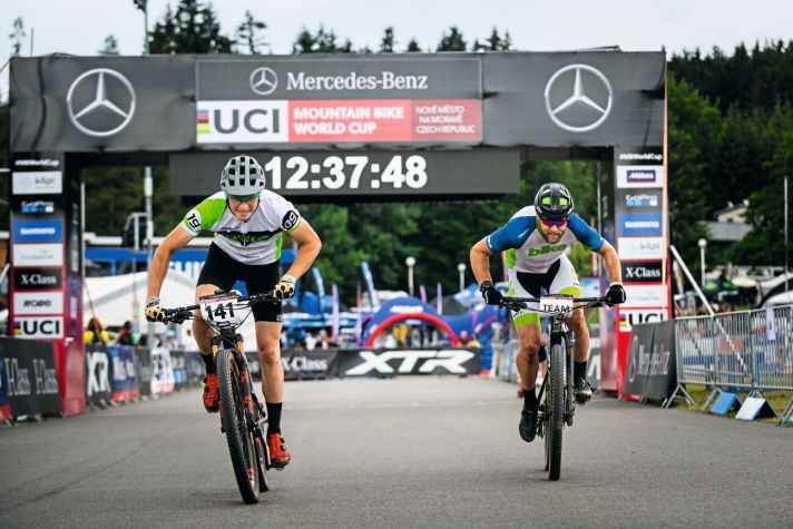   Vor dem Rennen nutzte das BIKE-Testteam die Worldcup-Strecke von Nové Mesto für Testfahrten.