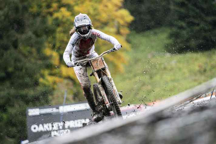   Die Heldin des Tages. Camille Balanche aus der Schweiz.