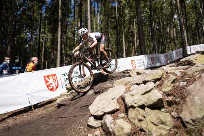   Überfliegerin der bisherigen XC-Saison 2021: Loana Lecomte.