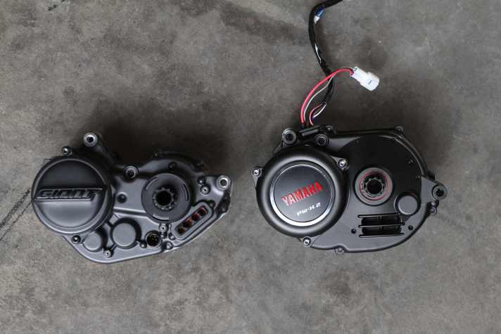   Syncdrive Pro2 (links) und Yamaha PW-X2 im direkten Vergleich. Der neue Motor ist deutlich schlanker geworden.