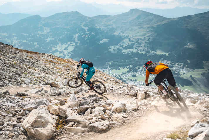   Must-do: Der Trail The Great White ist unser Singletrail-Highlight in Lenzerheide.