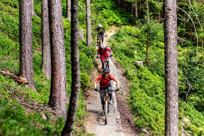   Schwarzleo-Trail im Epic Bikepark Leogang