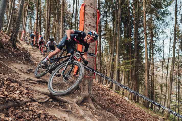   Wechselt das erste Mal in dieser Saison vom Rennrad aufs Mountainbike: Olympiasieger Tom Pidock wird in Albstadt und eine Woche später in Nove Mesto am Start stehen.