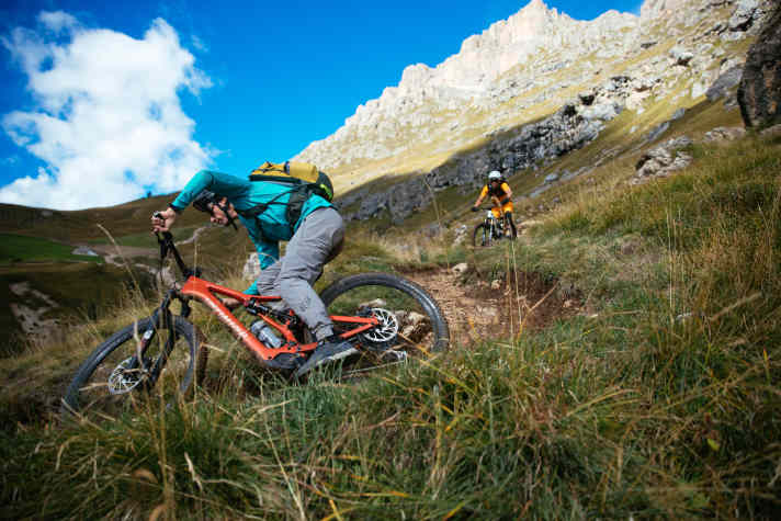 Biken im schönsten Gebirge der Welt. Das geht nur in den Dolomiten.
