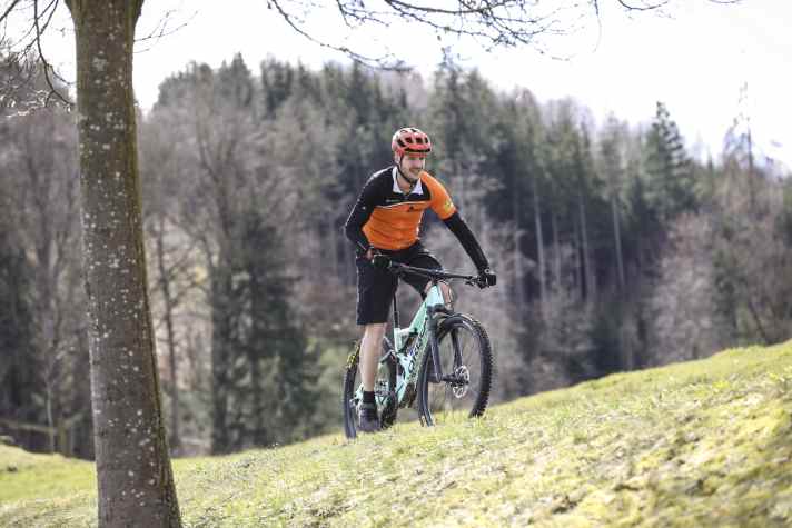 Alberts Bike-Runden sind verglichen mit der Challenge am Eisjöchl ziemlich flach. Trainieren geht aber auch so.