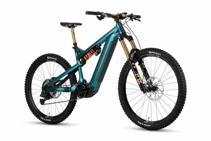 Das Topmodell Nox Amplifier P2 Ultra kommt mit Fox-Factory-Fahrwerk und soll 9199 Euro kosten.