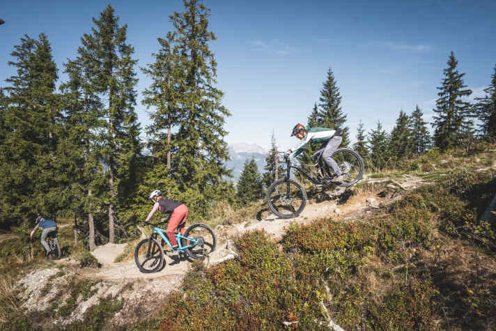 Der Fleckalm-Trail in Kirchberg macht nicht nur optisch was her, sondern bietet auch Fahrspaß.