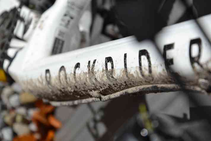 Spuren einer MTB-Tour am Rockrider