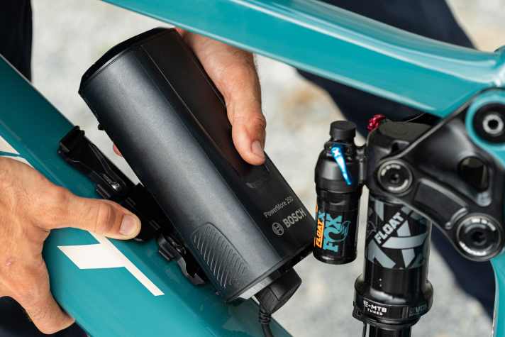 Optional kann der Bosch Power More 250 verbaut werden. Ein Range Extender mit 250 zusätzlichen Wattstunden.