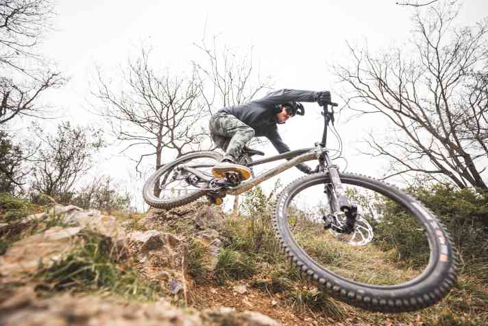 Im Downhill hält das 161 mit seiner enorm laufruhigen Geometrie und dem gelungenen Fahrwerk alle Trümpfe in der Hand.