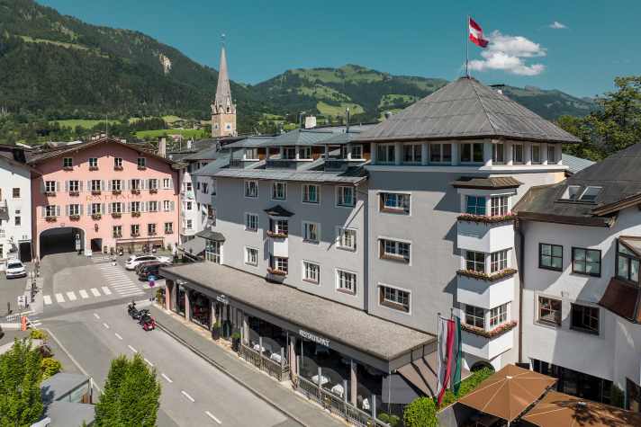 In Kitzbühels Zentrum gelegen, schick und ein großes Herz für Mountainbiker: DAS REISCH.