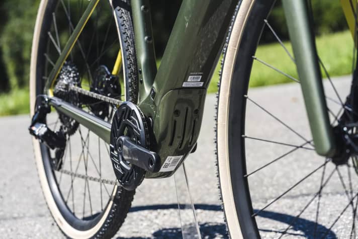 Der breit gefächerte Einfach-Antrieb gehört zu den typischen Merkmalen eines Gravelbikes.