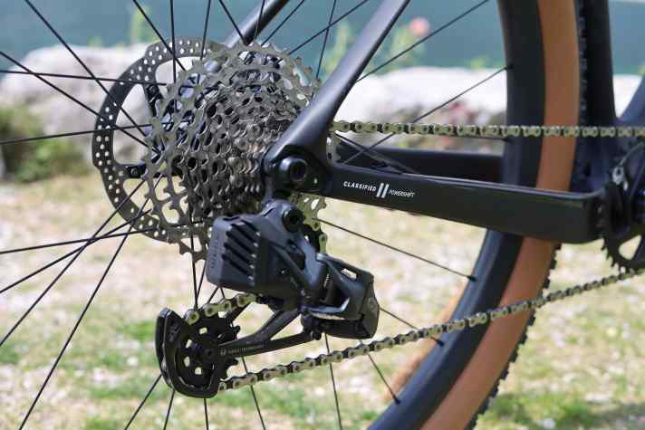 Classified setzt am Powershift MTB System auf eine eigene Zwölffach-Kassette mit 11-40 Zähnen.